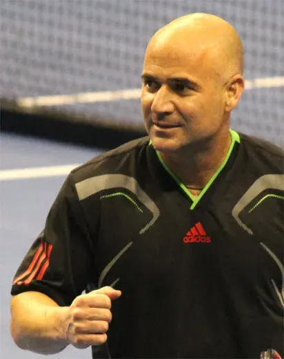 La carte Andre Agassi