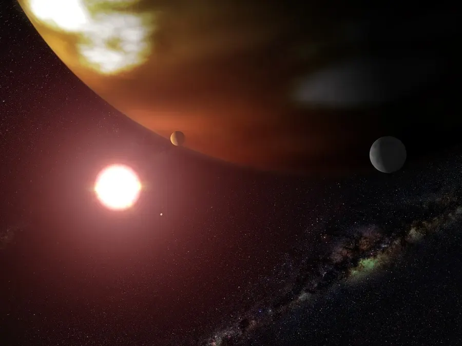 La carte Gliese 876