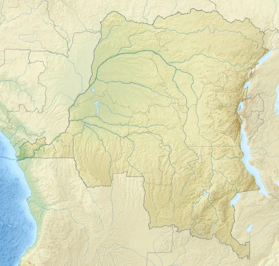 La carte Parc national des Kundelungu