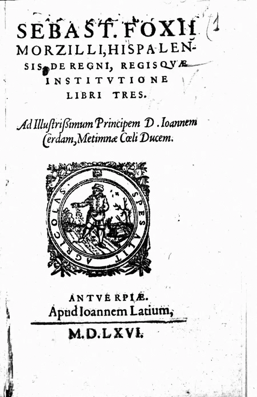 La carte Sebastián Fox Morcillo