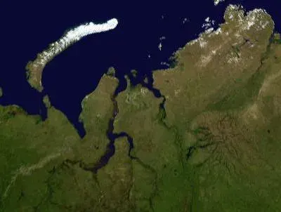 La carte Golfe de l'Ob