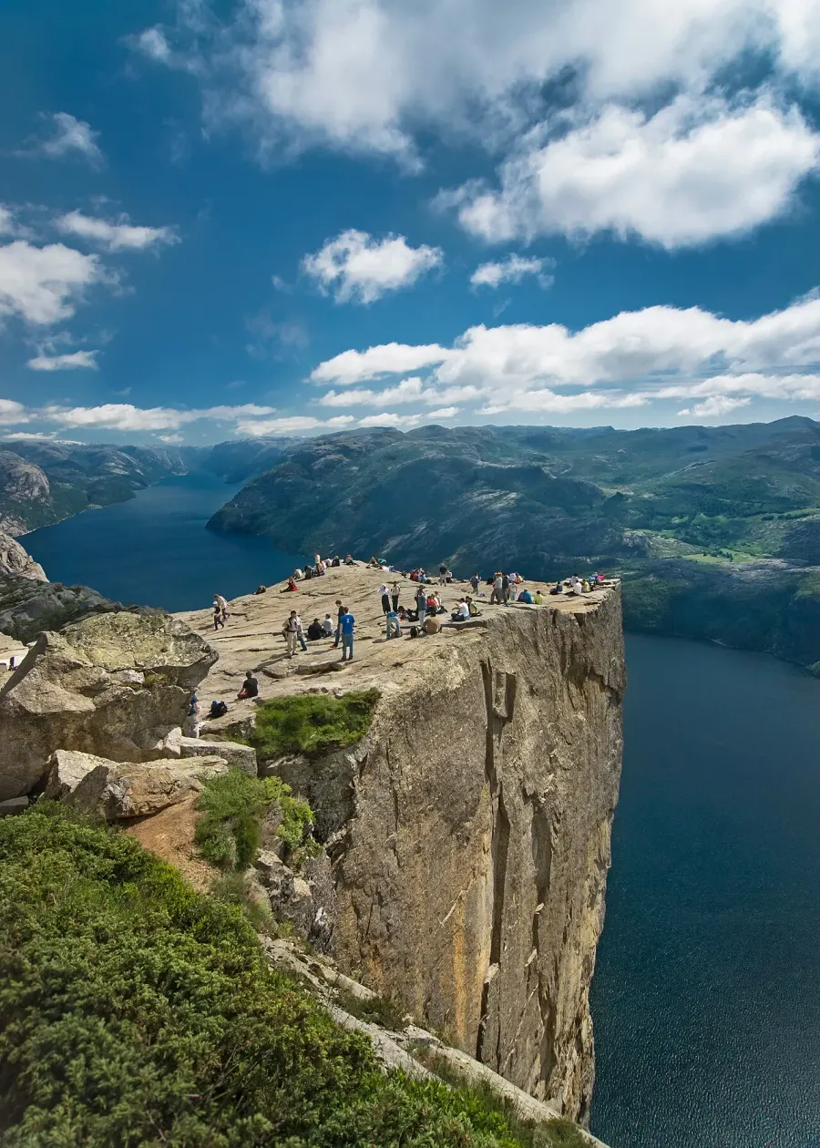 La carte Preikestolen