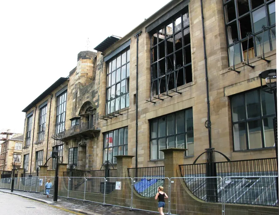 La carte Glasgow School of Art