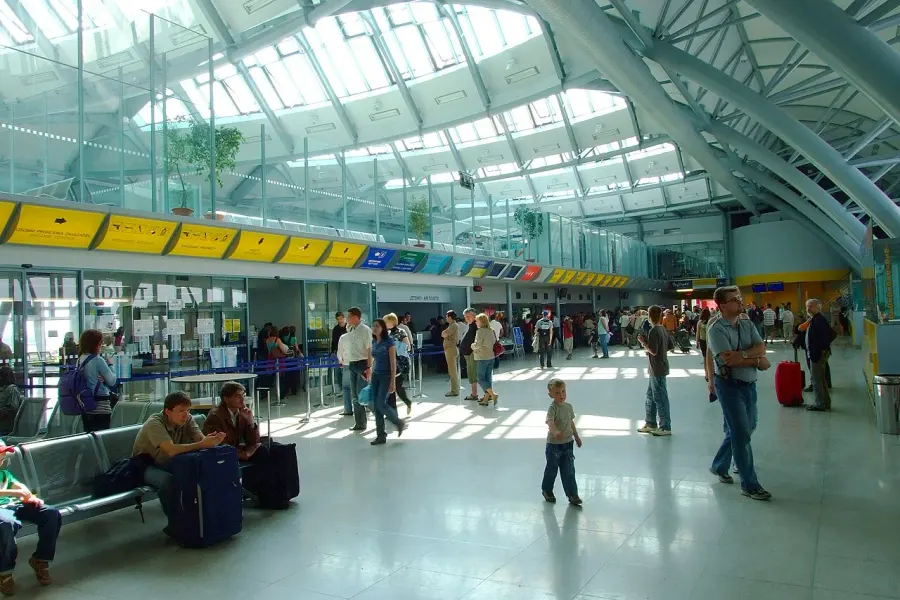 La carte Aéroport de Brno