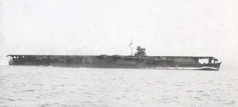 The Japanese aircraft carrier Sōryū card