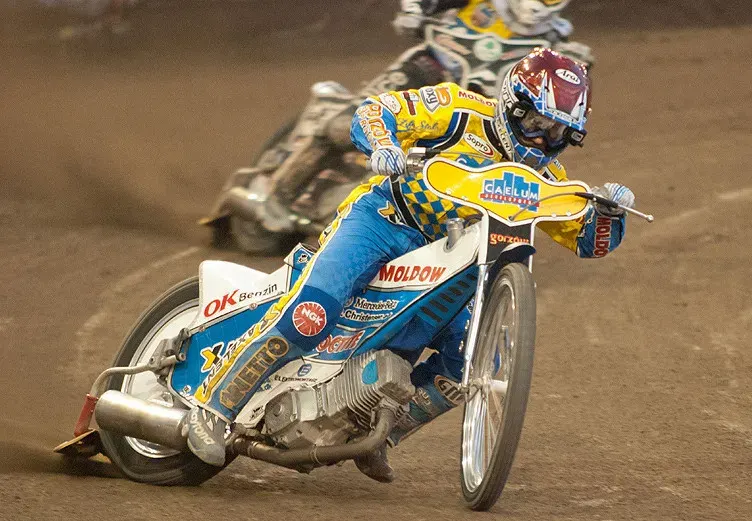 The Motorcycle speedway card