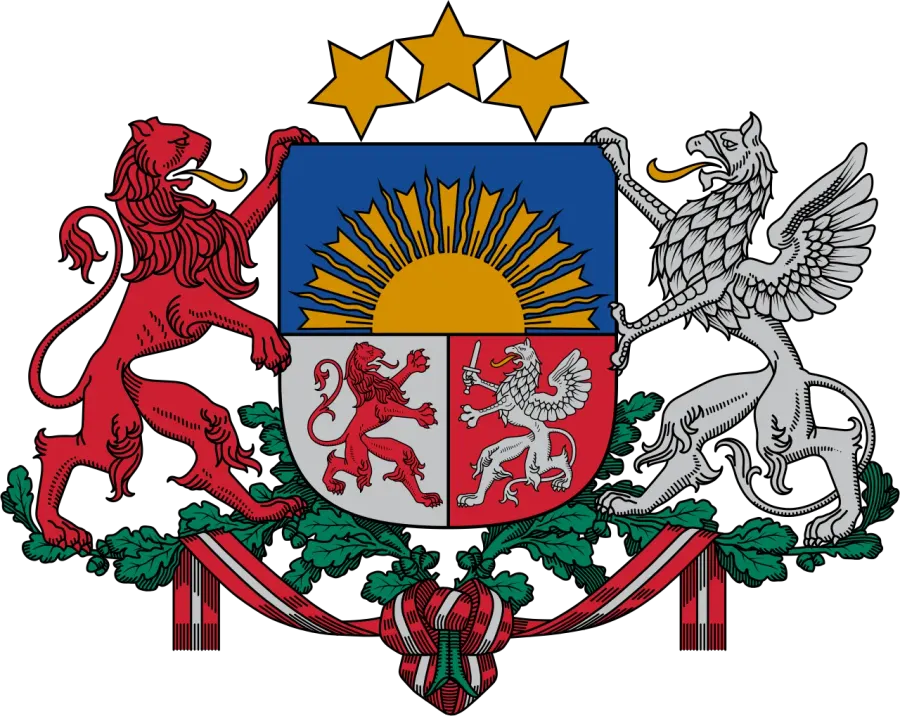 The Administrative divisions of Latvia card