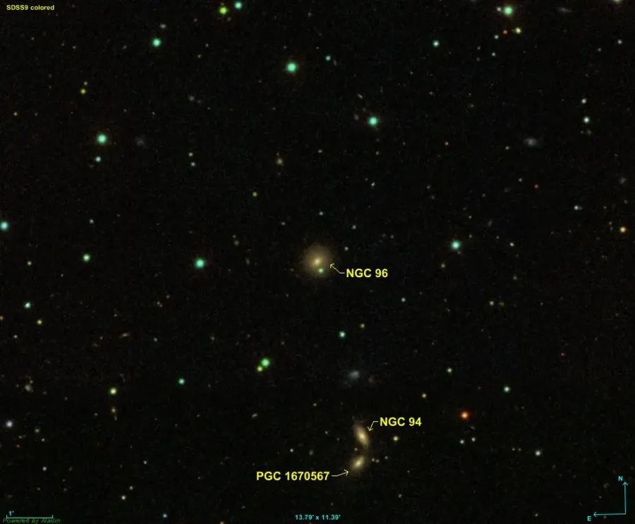 La carte NGC 96