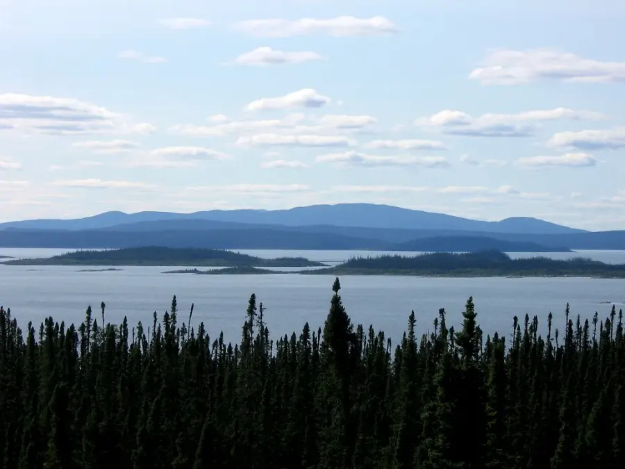 La carte Réservoir Manicouagan