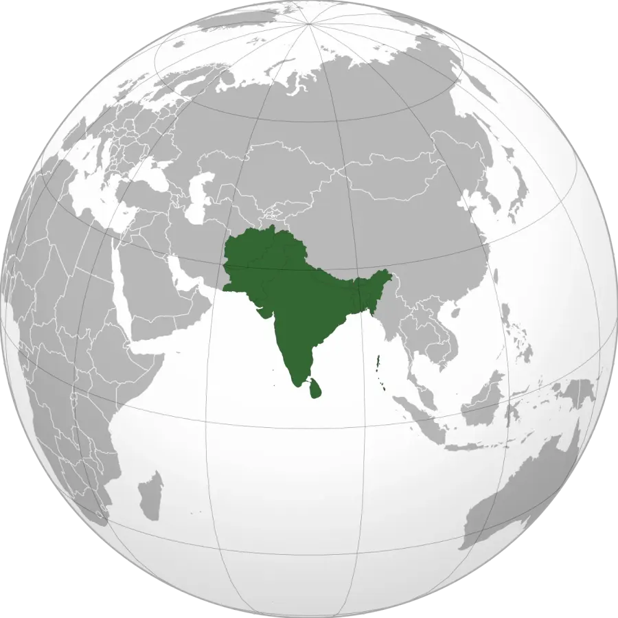 La carte Accord de libre-échange de l'Asie du Sud