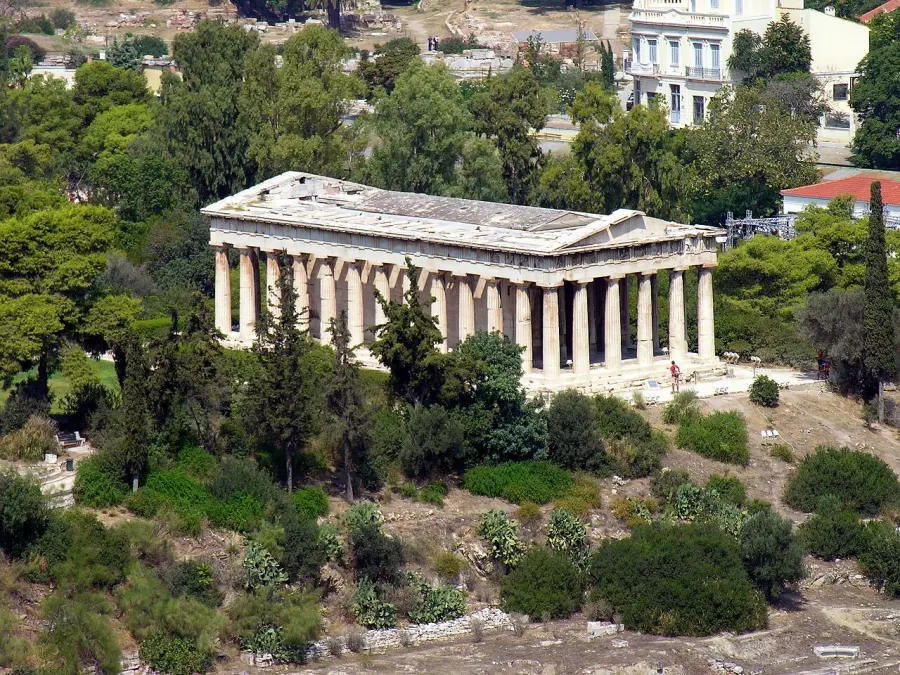 The Temple of Hephaestus card
