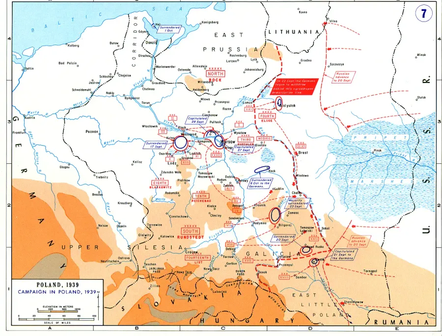 The Soviet order of battle for invasion of Poland in 1939 card