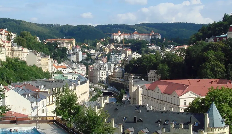 La carte District de Karlovy Vary