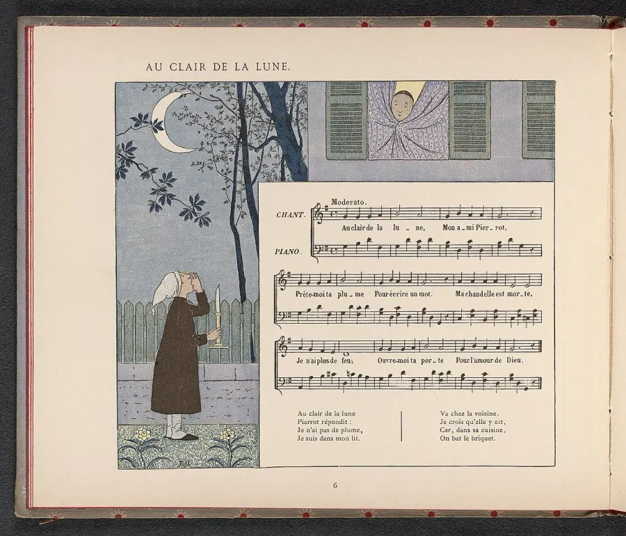 La carte Au clair de la lune