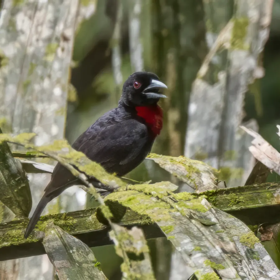 The Blue-billed malimbe card