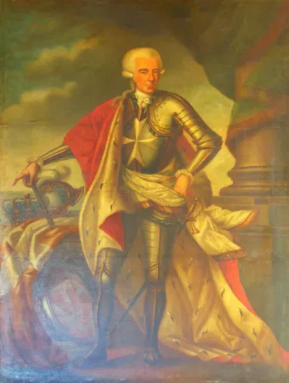 The Ferdinand von Hompesch zu Bolheim card
