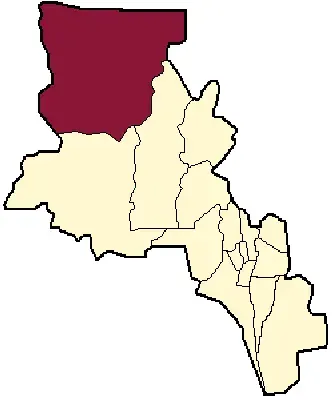 La carte Département d'Antofagasta de la Sierra