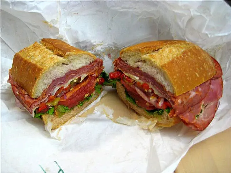 La carte Sandwich sous-marin
