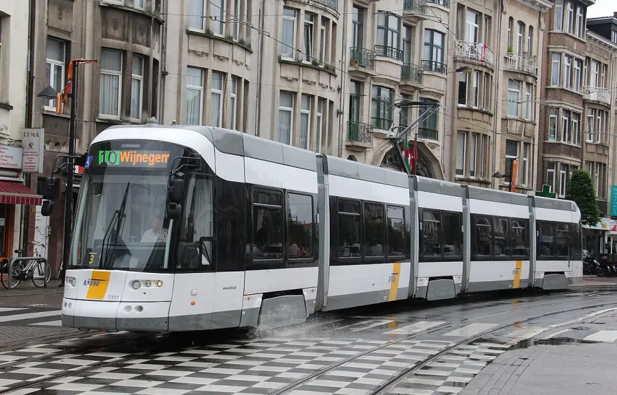 The Antwerp tramway network card