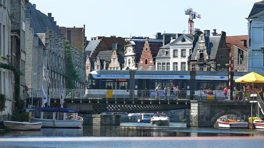 The Trams in Ghent card