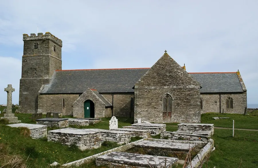 La carte Église Sainte-Materiana de Tintagel