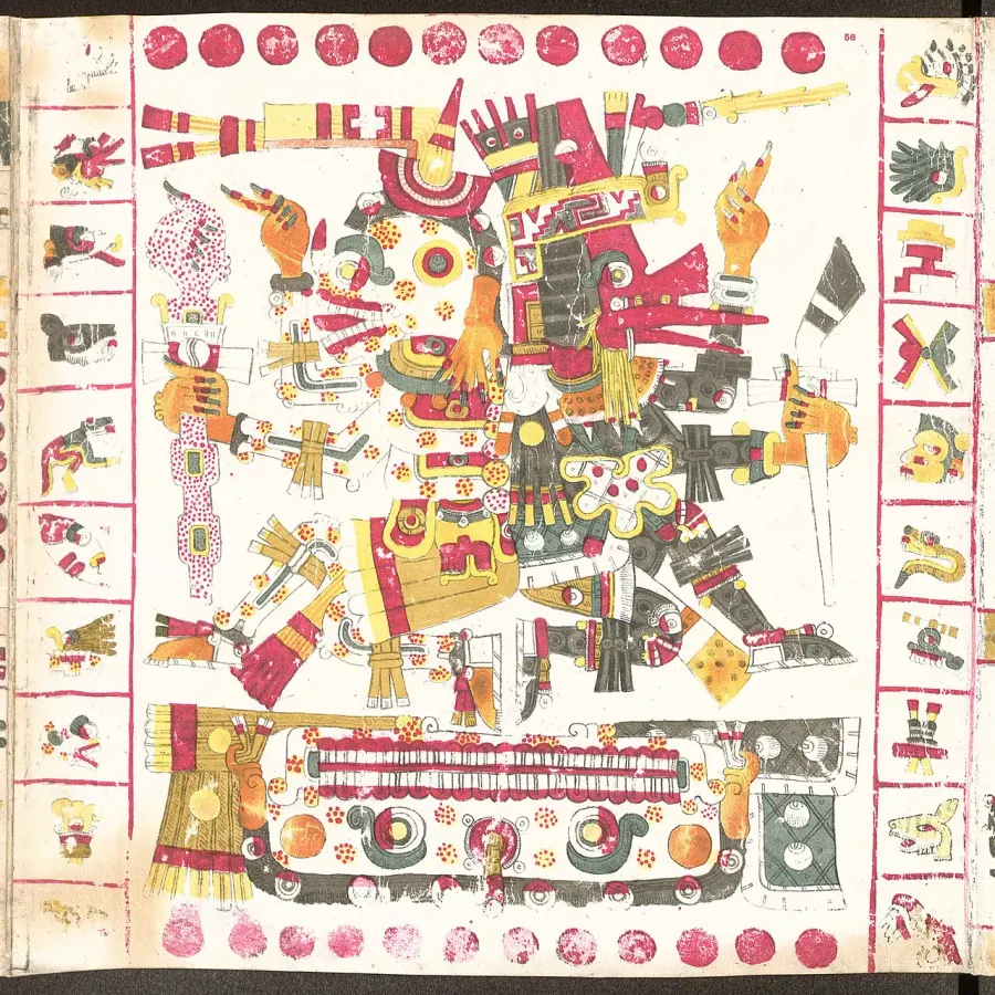 The Aztec religion card