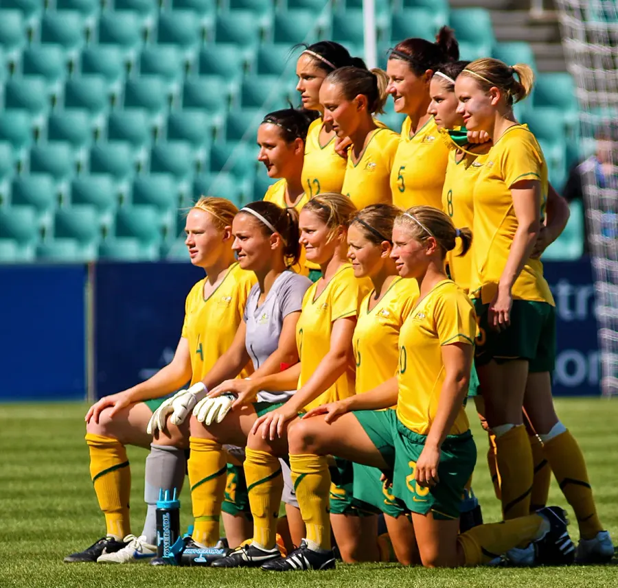 The Australia women's national soccer team card