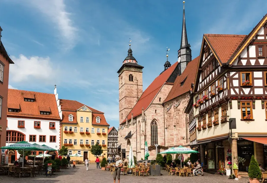 La carte Arrondissement de Schmalkalden-Meiningen