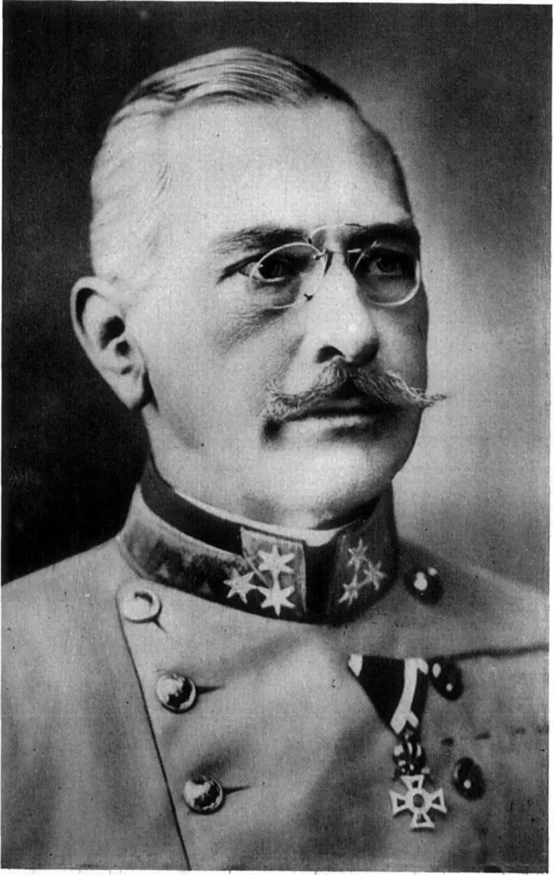 La carte Viktor von Dankl