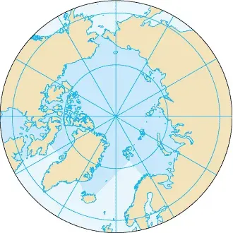 La carte Océan Arctique