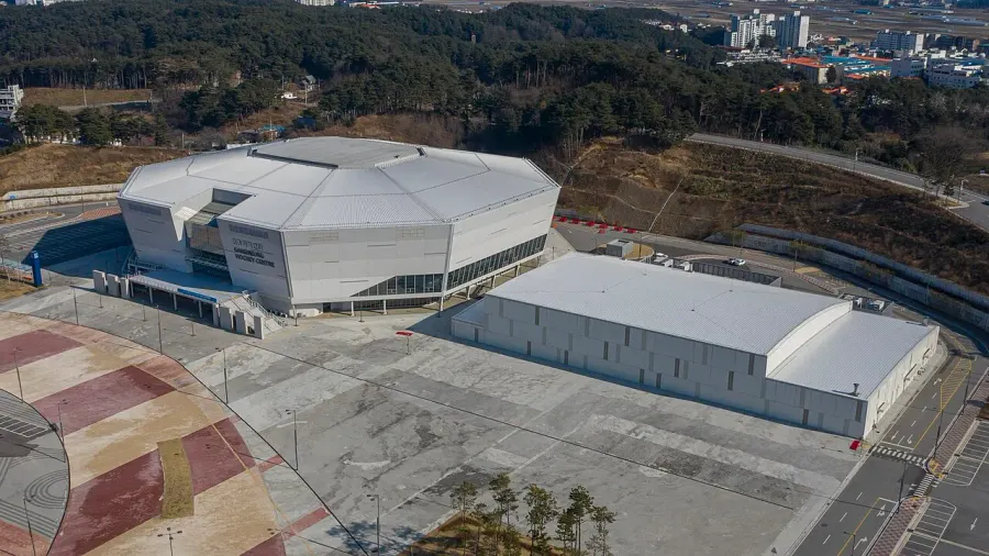 La carte Centre de hockey de Gangneung