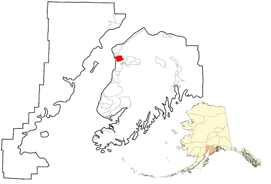 La carte Kenai