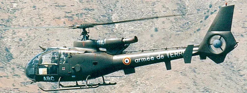 La carte Sud-Aviation SA340/341/342 Gazelle