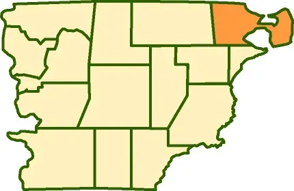 La carte Département de Biedma