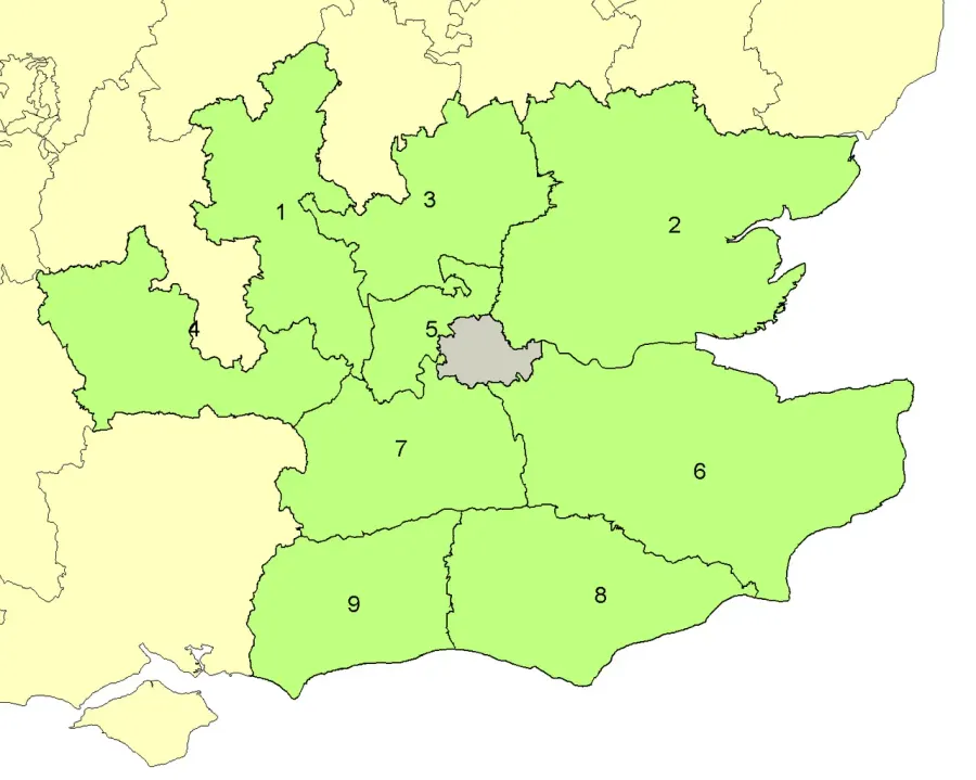 The Home counties card
