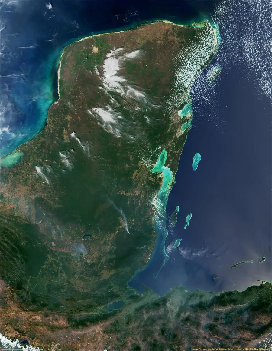 La carte Golfe du Honduras