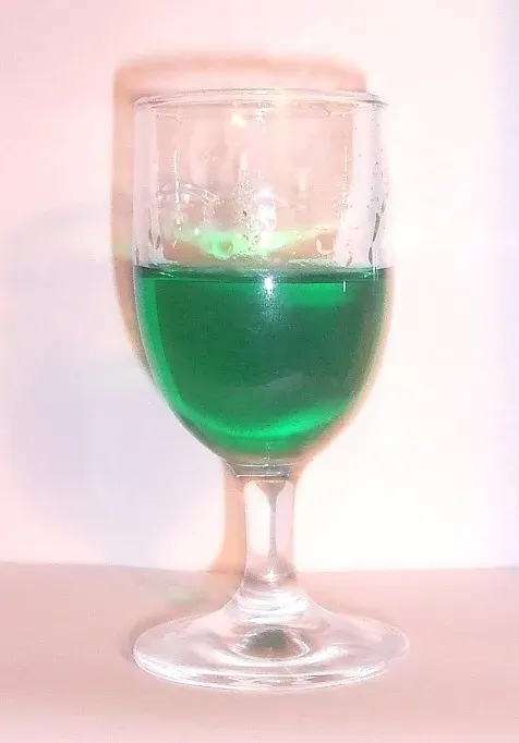 The Crème de menthe card