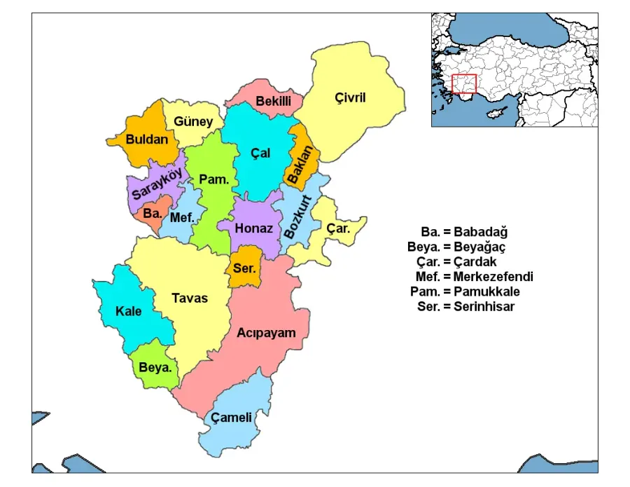 La carte Babadağ