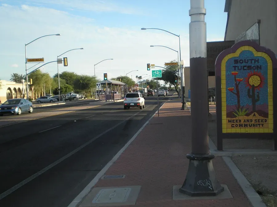 La carte South Tucson