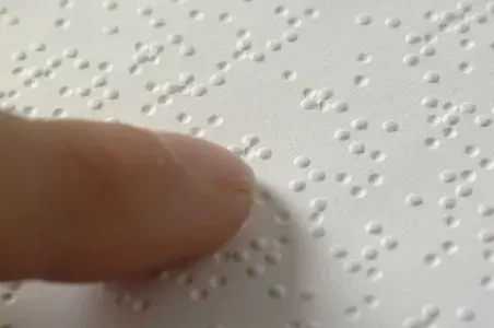 The Braille card