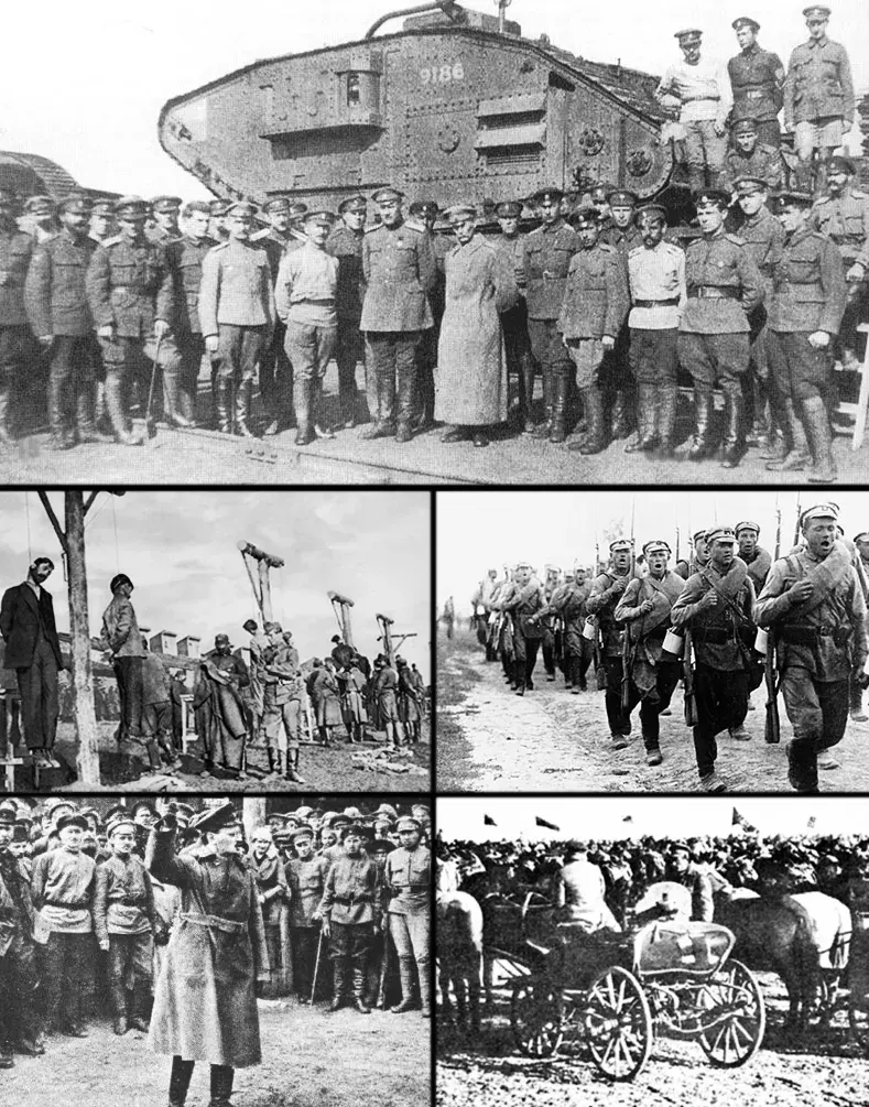 The Russian Civil War card