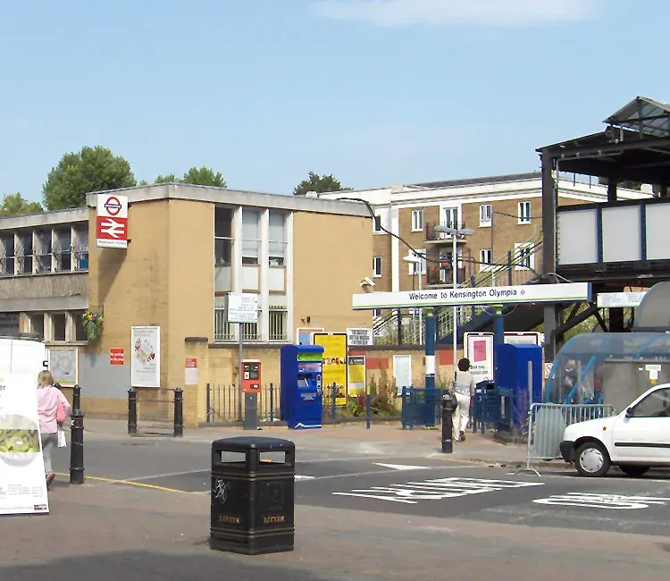 La carte Gare de Kensington Olympia