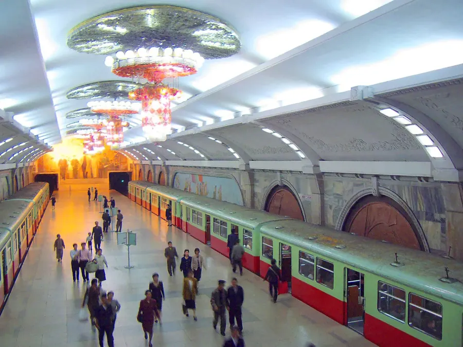 La carte Métro de Pyongyang