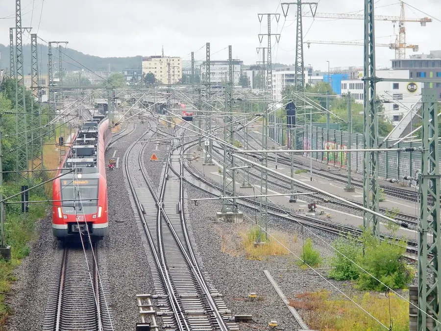 La carte S-Bahn de Stuttgart
