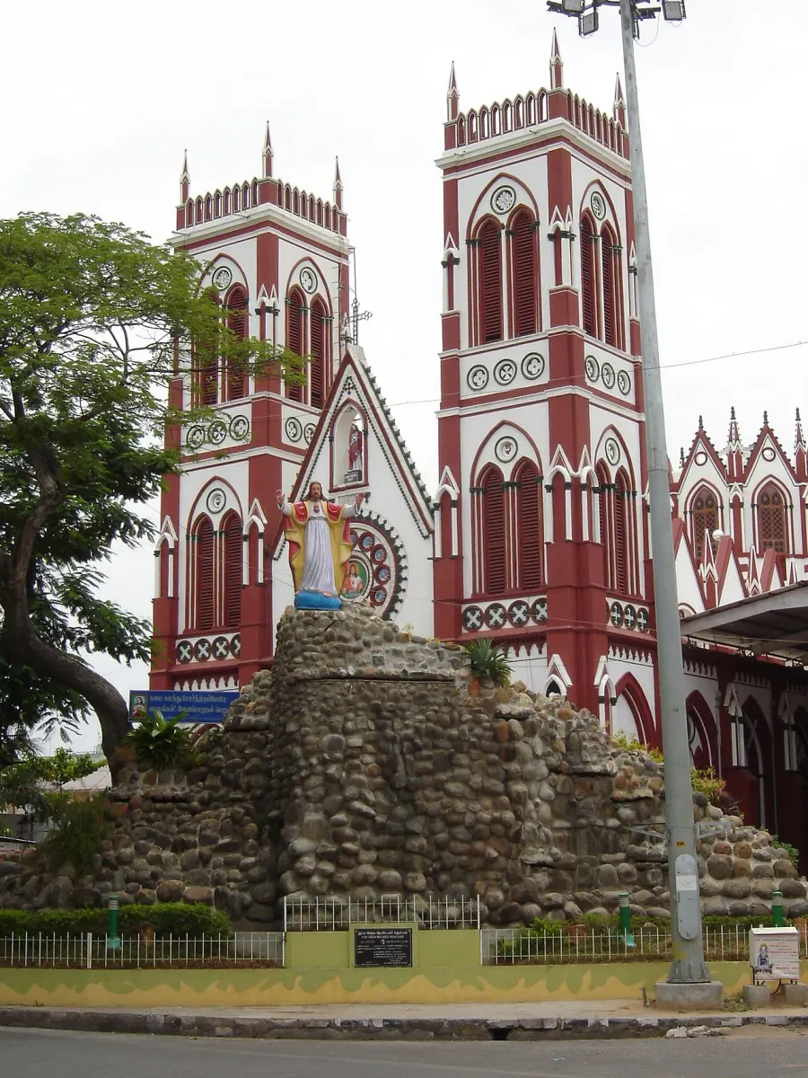 The Basilica of the Sacred Heart of Jesus, Pondicherry card