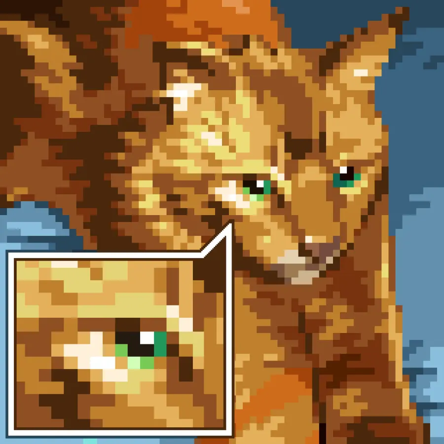 La carte Pixel art