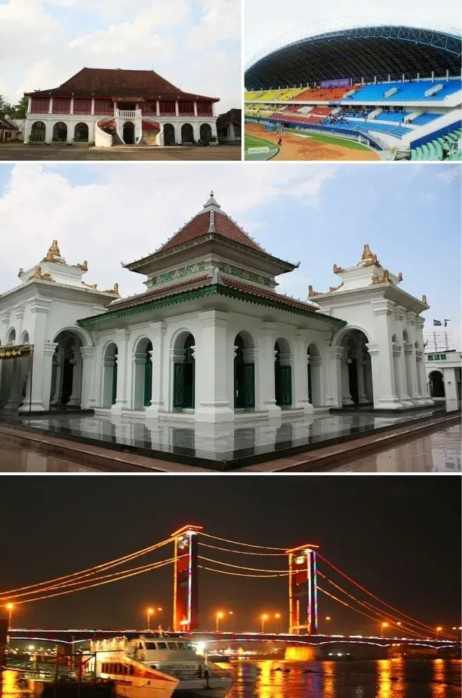 La carte Palembang