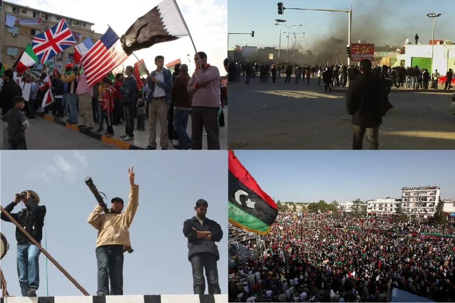 The Libyan civil war card