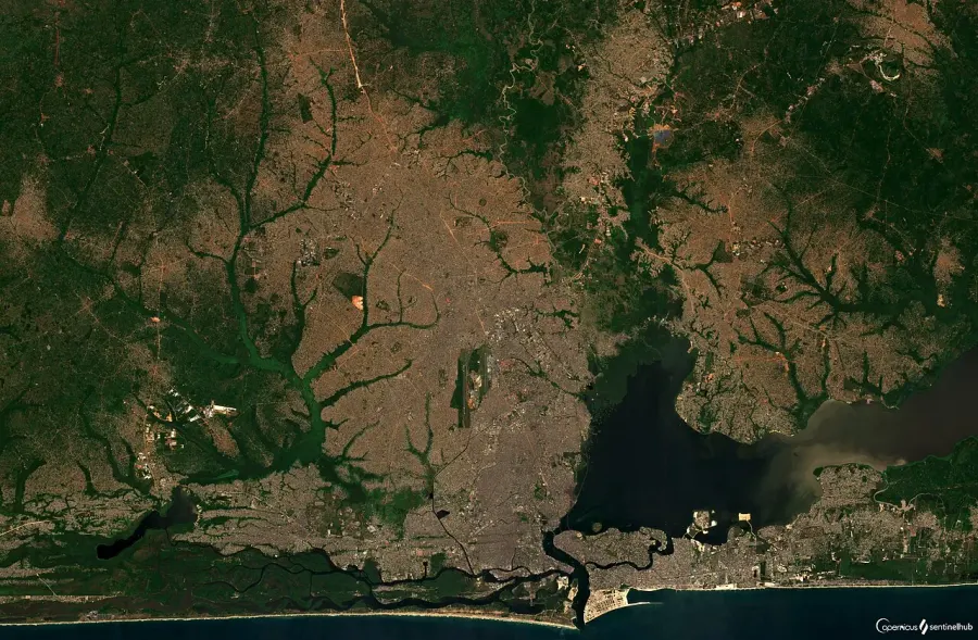 La carte État de Lagos