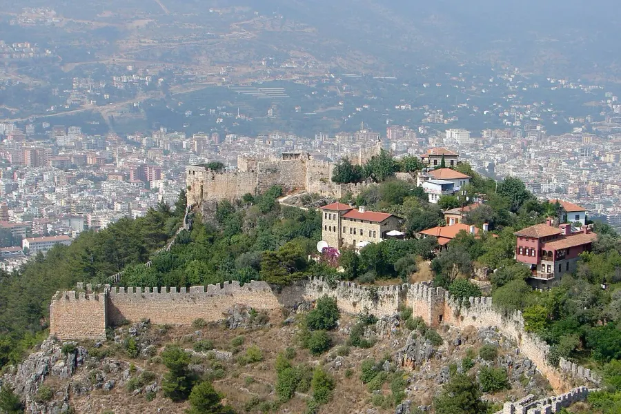 La carte Château d'Alanya